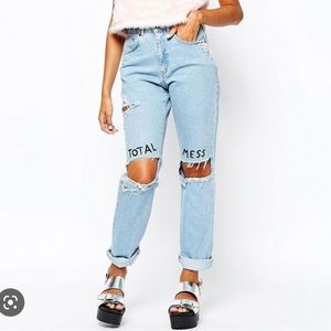 The Ragged Priest Light Blue High Rise Jeans